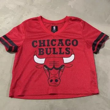 NBA 시카고 불스 크롭 티셔츠 메쉬 티셔츠 S/M
