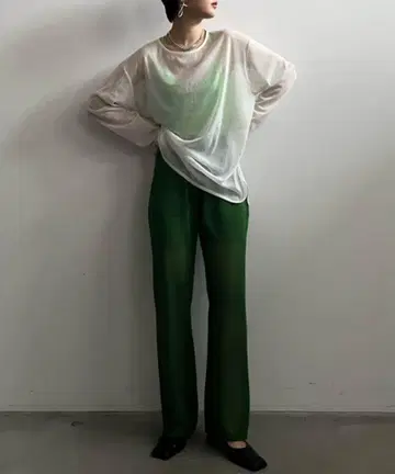 Ameri 아메리 SHEER KNIT BASIC PANTS 니트 팬츠