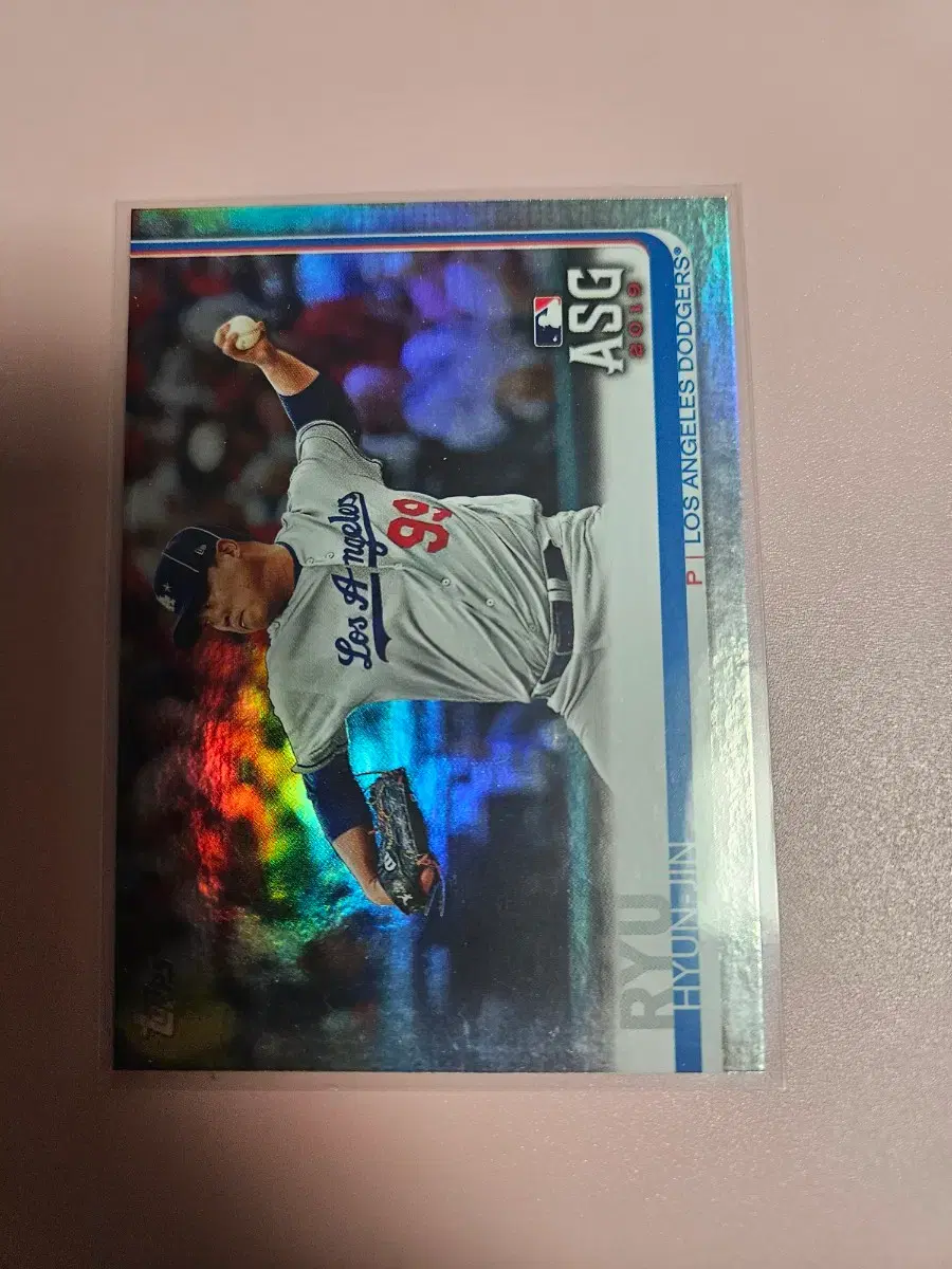 류현진 2019 Topps 올스타 레인보우 포일 카드