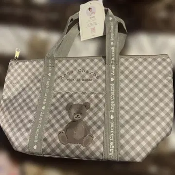시마무라 츠지짱 Ange Charme 체크 무늬 런치 백