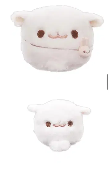 포메라니안 모찌 시라타마 봉제 인형 마스코트 2점