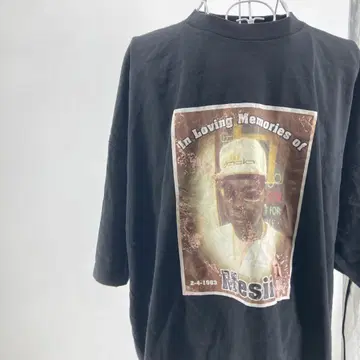 TND 2XL 사이즈 블랙 프린트 티셔츠 유니섹스