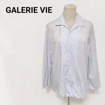 GALERIE VIE 갤러리 바이 체크 무늬 셔츠 코튼 긴팔 F
