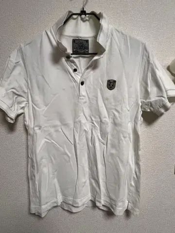 The Evolution Store 스컬 자수 피케 셔츠 화이트