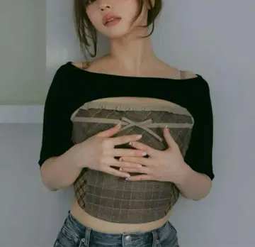 앤드메리 림마 체크 세트 톱스
