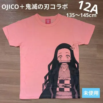 OJICO 귀멸의 칼날 티셔츠 12A 핑크