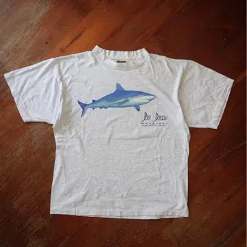 90s 상어 티셔츠 USA제 샤크 애니멀 JAWS 빈티지