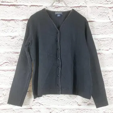 Lands' End 다크 그레이 가디건 긴팔