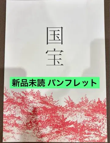 영화 국보 요시자와 료 요코하마 류세이 팜플렛