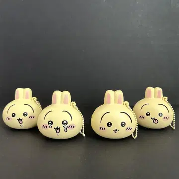 치이카와 얼굴 스퀴즈 토끼 4세트 새상품급