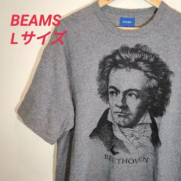 BEAMS 베토벤 티셔츠 L 사이즈 그레이