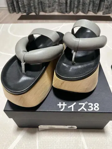 JIL SANDER 플립플랍 샌들 그레이/블랙