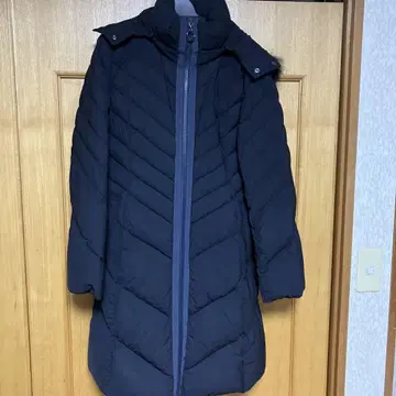 네이비 퀼팅 다운 자켓