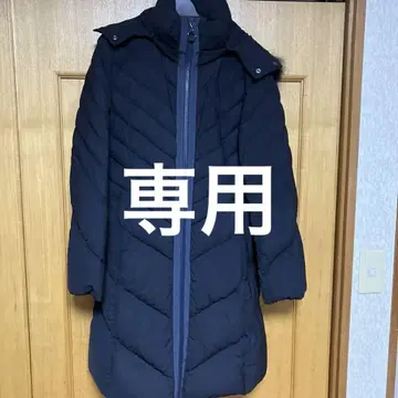 네이비 퀼팅 다운 자켓