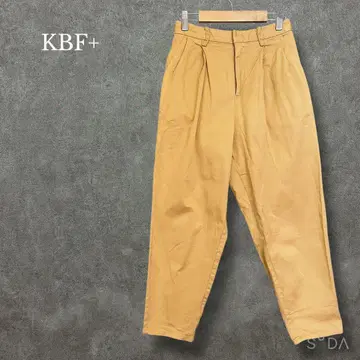 케이비에프 KBF+ [ F ] 프론트 턱 치노 팬츠 테이퍼드 베이지