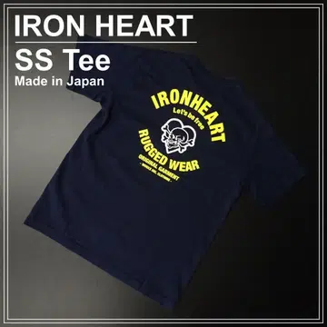 일본제 IRON HEART 아이언 하트 반팔 티셔츠 양면 프린트 스컬