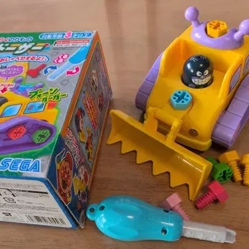 SEGA 호빵맨 조립 DIY 나사나사 불도저