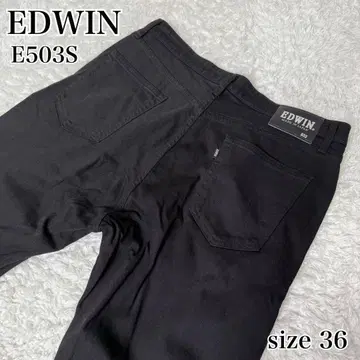EDWIN E503S 블랙 데님 W36