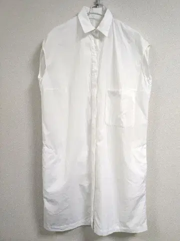 Spick & Span 코튼 셔츠 원피스 화이트 일본제 프레임워크