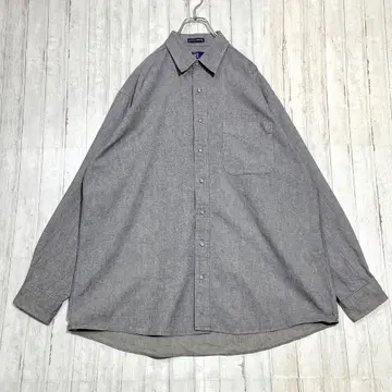 417 VAN HEUSEN 긴팔 셔츠 오버사이즈 무지 그레이 XL 상당