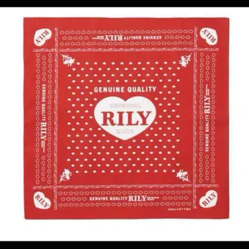 반다나 이마이치 류지 Heart Logo Bandana RED