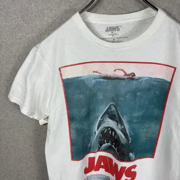 JAWS 상어 그래픽 티셔츠 무비 구제 의류 한정판 유니버셜