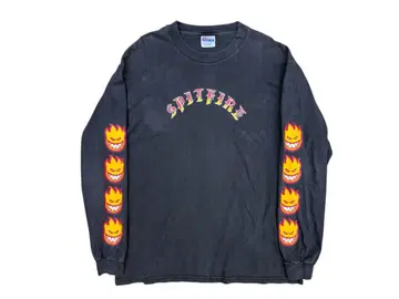 90s SPITFIRE L/S Skate Tee Lsize Black