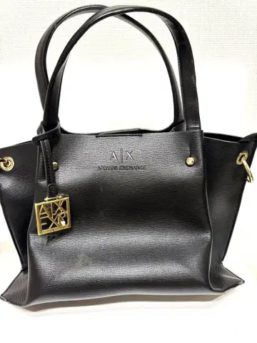 Armani Exchange 블랙 핸드백