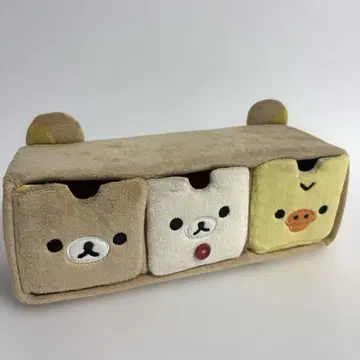 리락쿠마 스토어 한정판 리락쿠마 옷장 리락쿠마 3줄 가슴 봉제 인형 소재