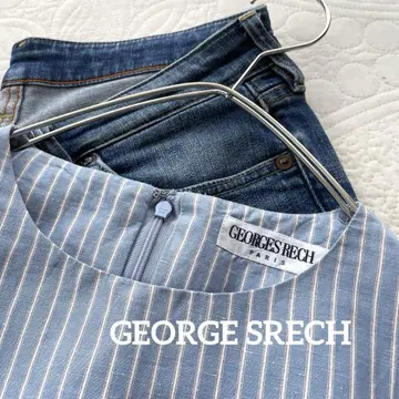 GEORGE SRECH 일본제 코튼 린넨 슬리브리스 상의