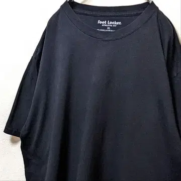풋락커 무지 티셔츠 블랙 검정 XL 구제 의류