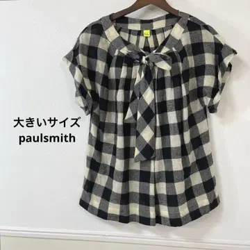빅 사이즈 paulsmith 체크 튜닉