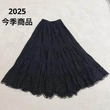 2025 Arpege story 아르페쥬 스토리 밑단 자수 스커트