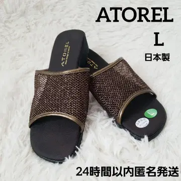 새상품 ATOREL 메쉬 샌들 푹신푹신 인솔 일본제 L 브라운
