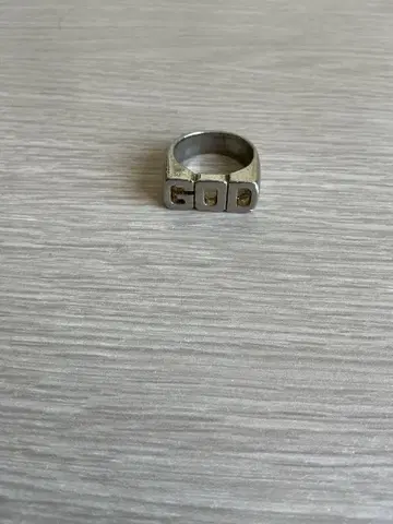 GOD 스퀘어 반지 실버