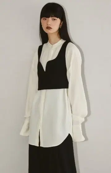 TODAYFUL 울 슬릿 뷔스티에