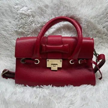 JIMMY CHOO 레드 핸드백