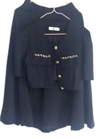 블랙 숏 자켓