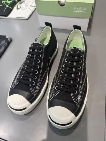 Jack Purcell 블랙 스니커즈 VA 프래그먼트 디자인