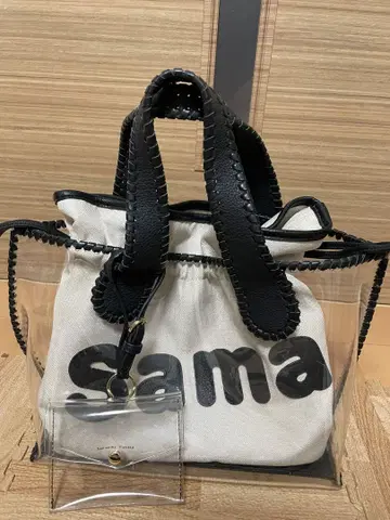 사만다 타바사 블랙 핸드백 클리어