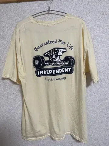 Independent 티셔츠 L 사이즈 크림색