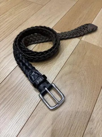 whitehouse cox 백악관 가죽 메쉬 벨트 블랙