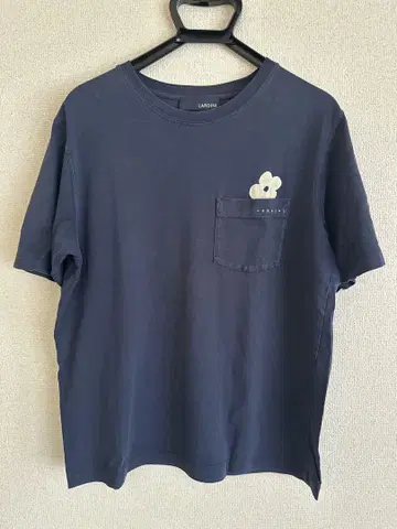 LARDINI 네이비 티셔츠 꽃 프린트