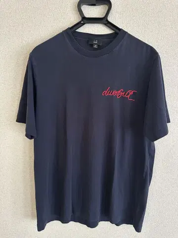 dunhill 네이비 T셔츠 빨간색 자수