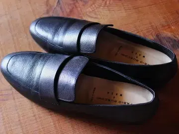 FABIO RUSCONI 블랙 로퍼