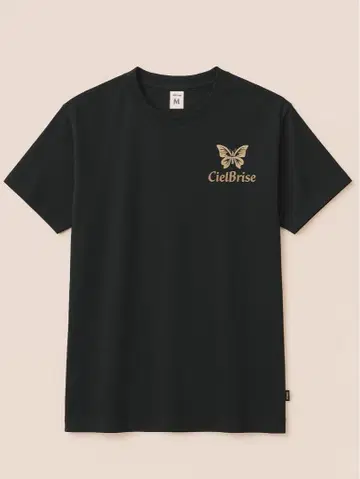 CielBrise 나비 로고 티셔츠 M 사이즈