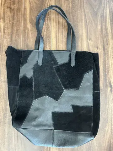 ZARA 패치워크 디자인 토트백 블랙
