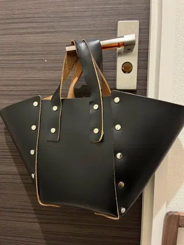 Hender Scheme 핸드백 토트백 가죽 어셈블 블랙