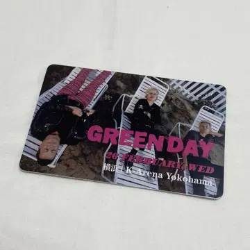 GREEN DAY 그린 데이 요코하마 공연 방문자 기념 카드