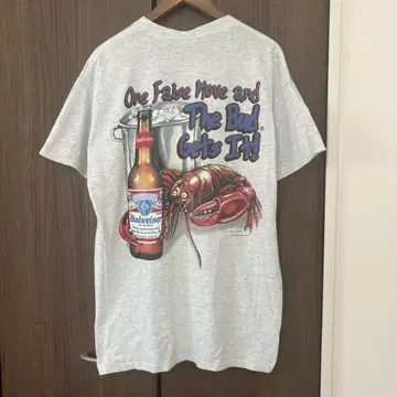 1999 Budweiser 티셔츠 빈티지